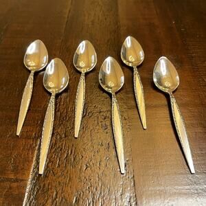 Oneida Venetia Stainless Steel Teaspoons Set of 6 Community Flatware Replacement